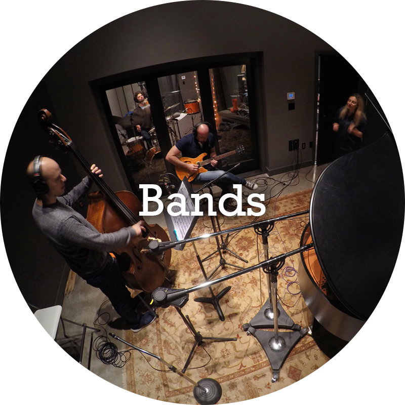 Record your band live or with overdubs!